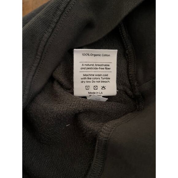 MATE THE LABEL Mini Organic Terry Raglan Sweatshirt Sz 12-18 month Charcoal - Picture 5 of 5